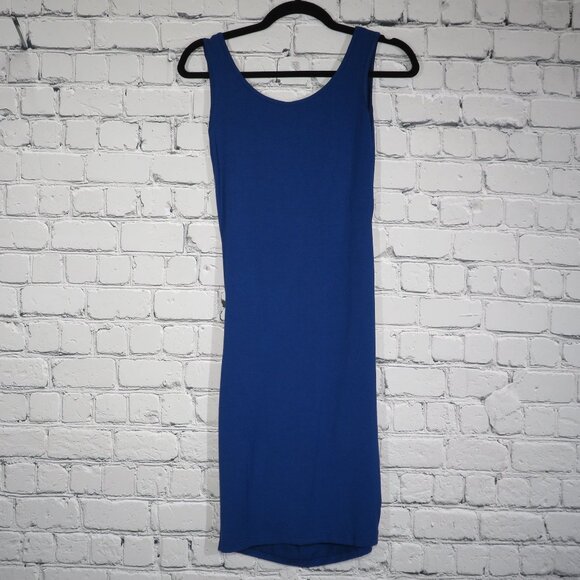 Women's Stretch Tank Dress - Navy - Picture 2 of 2